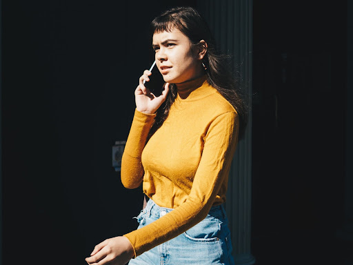 person on the phone