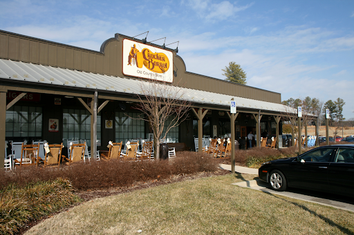 front of a cracker barrel store