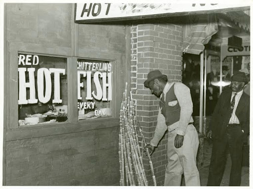 chitlins being offered at a restaurant