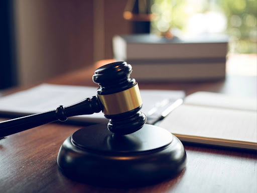 gavel resting on a table