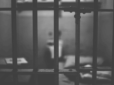 empty prison cell