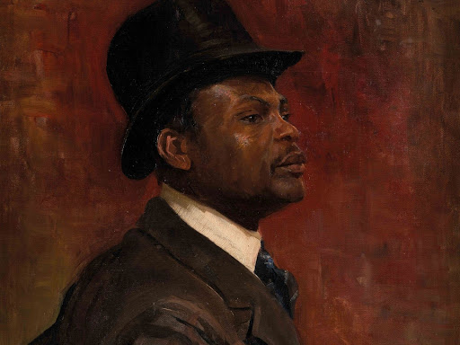 painting of black man in a dandy outfit