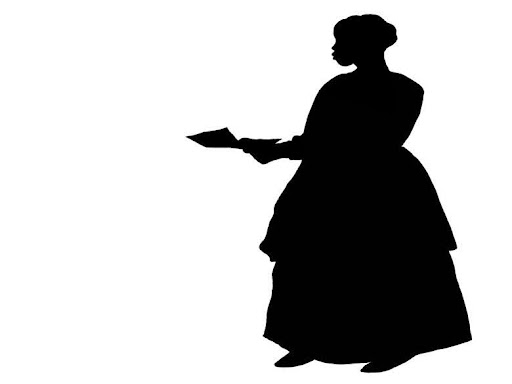 silhouette of a woman in a dress
