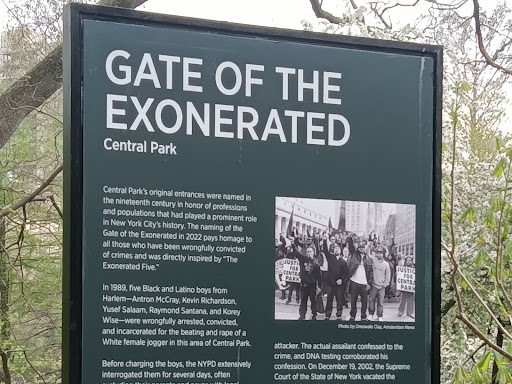 the gate of the exonerated in central park new york