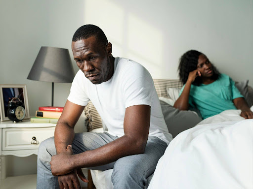 black couple having an argument