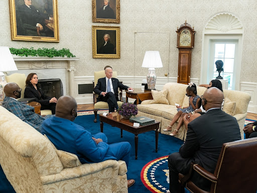 president joe biden meets with the family george floyd