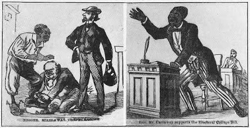 illustration depicting an auction