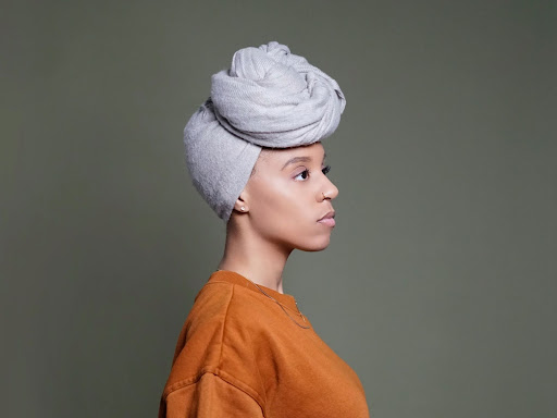 woman with a head wrap