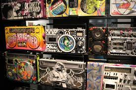 wall of stereos