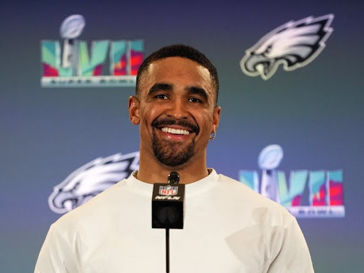 jalen hurts smiling