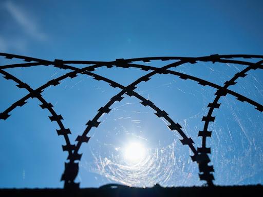 barb wire fence