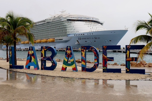 labadee sign in front of a port
