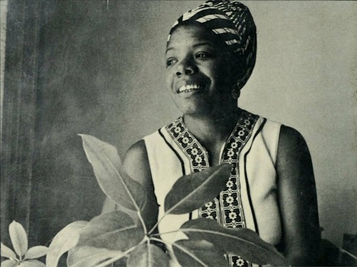 smiling maya angelou