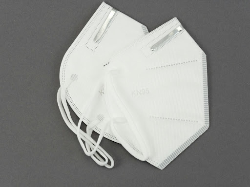 white masks on a table