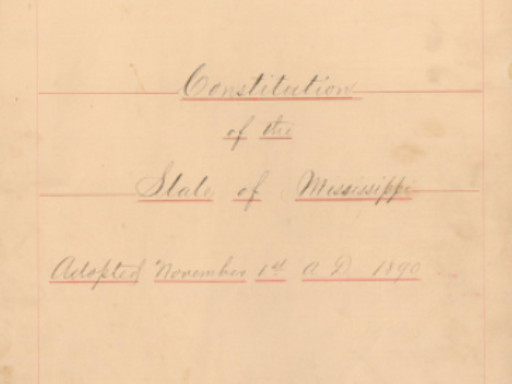 constitution of the state of mississippi