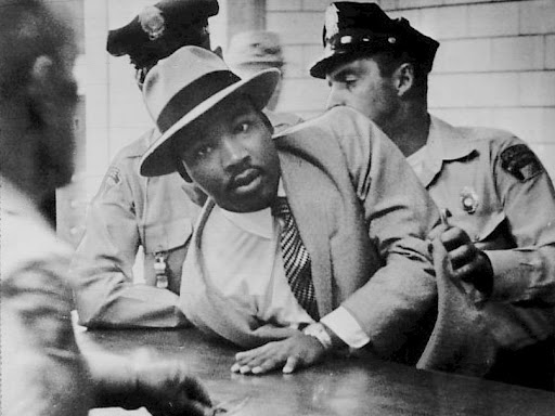mlk jr being arrested by police