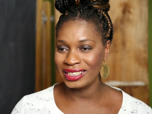 monica jones smiling