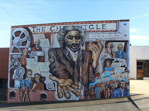 black mural in winston salem