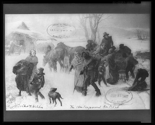 illustration of underground railroad 