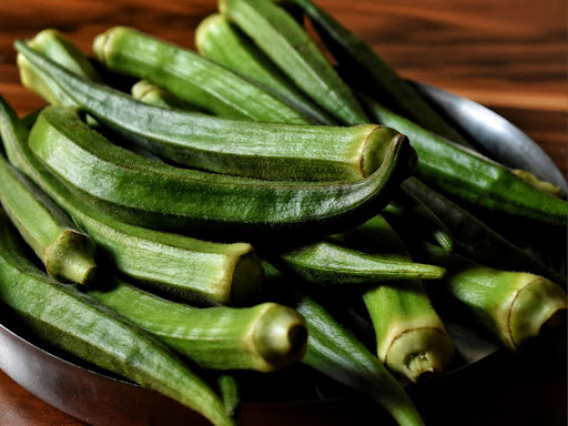 okra in a bowl 
