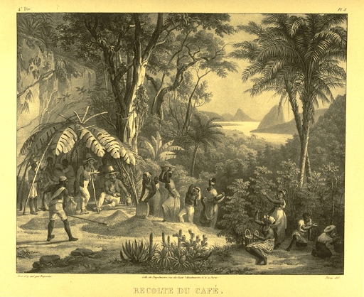 illustration of enslaved people on a plantation