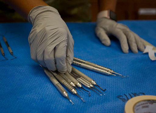 an operation room and sterilization