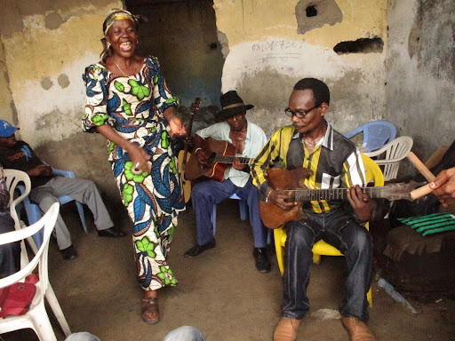 congolese people in traditional rumba wear