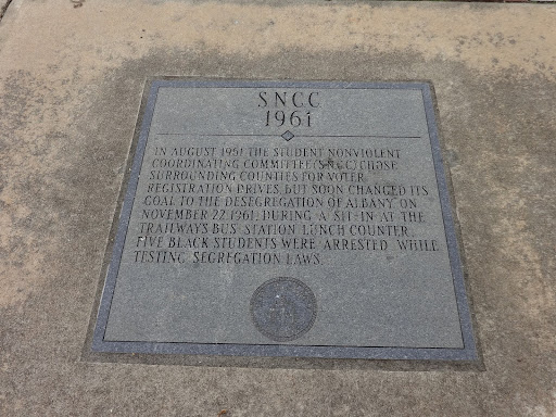sncc 1961 sidewalk marker