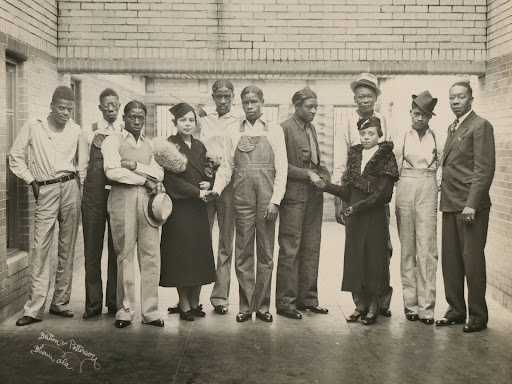 scottsboro boys standing together
