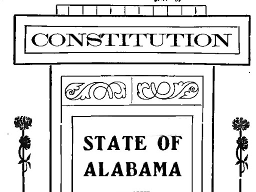 illustration stating constitution of state of alabama