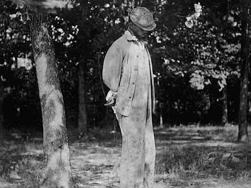 black man being lynched