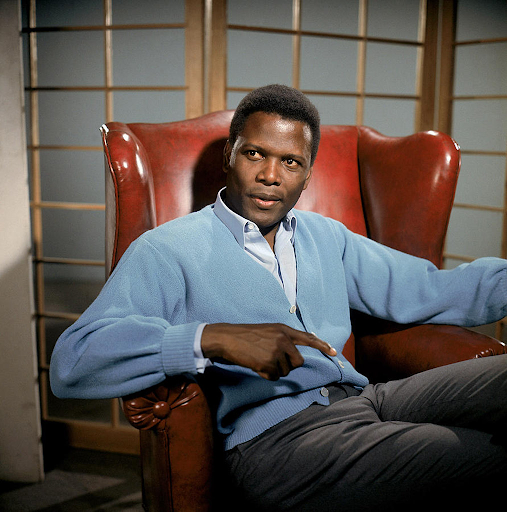 sidney portier sitting down