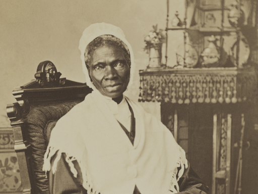 photo of sojourner sitting down