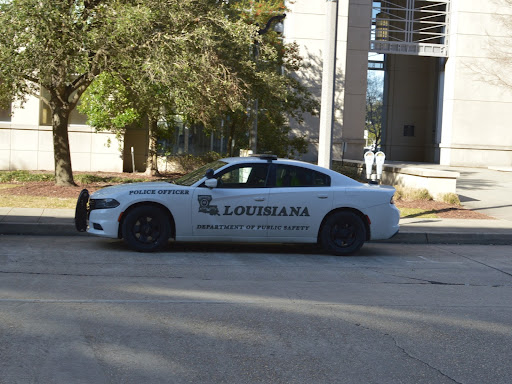 downtown louisiana baton rouge police car