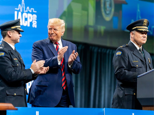 trump delivering remarks at an event