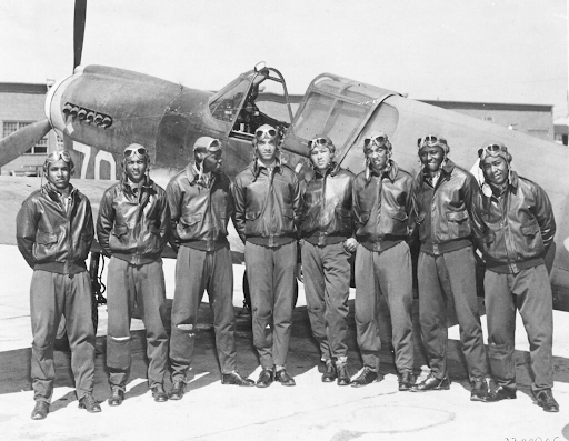 group of airmen standing together