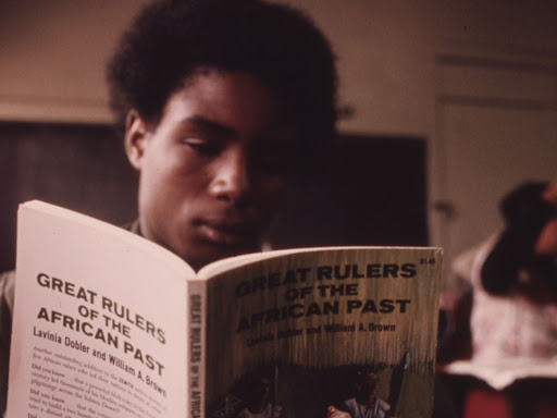 black student in a black studies class