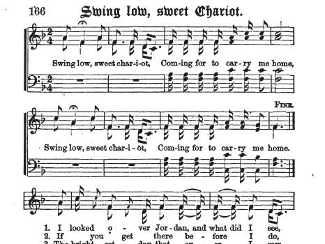 swing low sweet chariot sheet music