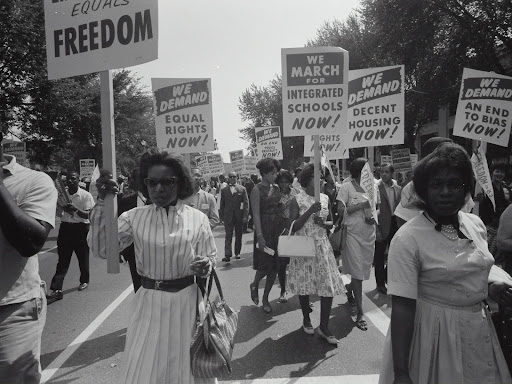civil rights marchers in washington dc