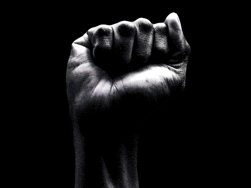 raised clenched fist