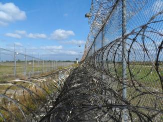 prison fence razor ribbon wire