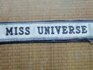 Miss Universe sash