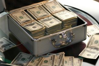 Suitcase of money