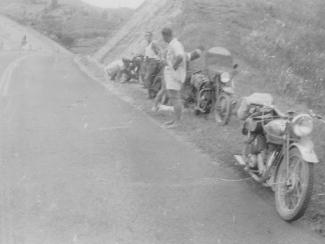 photo of 1950s motorcycle club