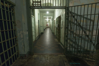 Prison hospital corridor