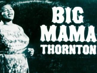 picture of big mama thornton with her name spelled out on the picture 