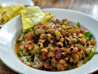 Bowl of black eyed peas