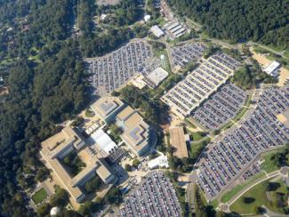 aerial view of CIA headquarters