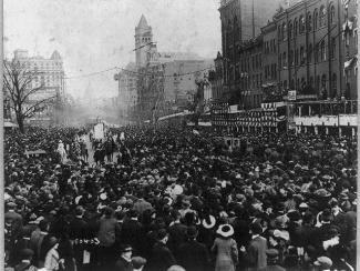 Suffragette parade, Washington, D.C., on March 3, 1913
