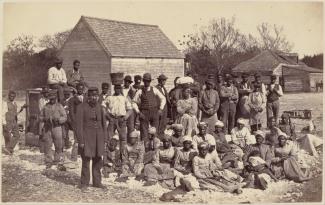 Photograph of enslaved people in the United States